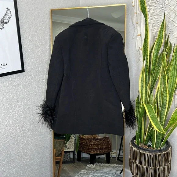 HOUSE OF CB 'Esme' Black Oversized Blazer NWOT